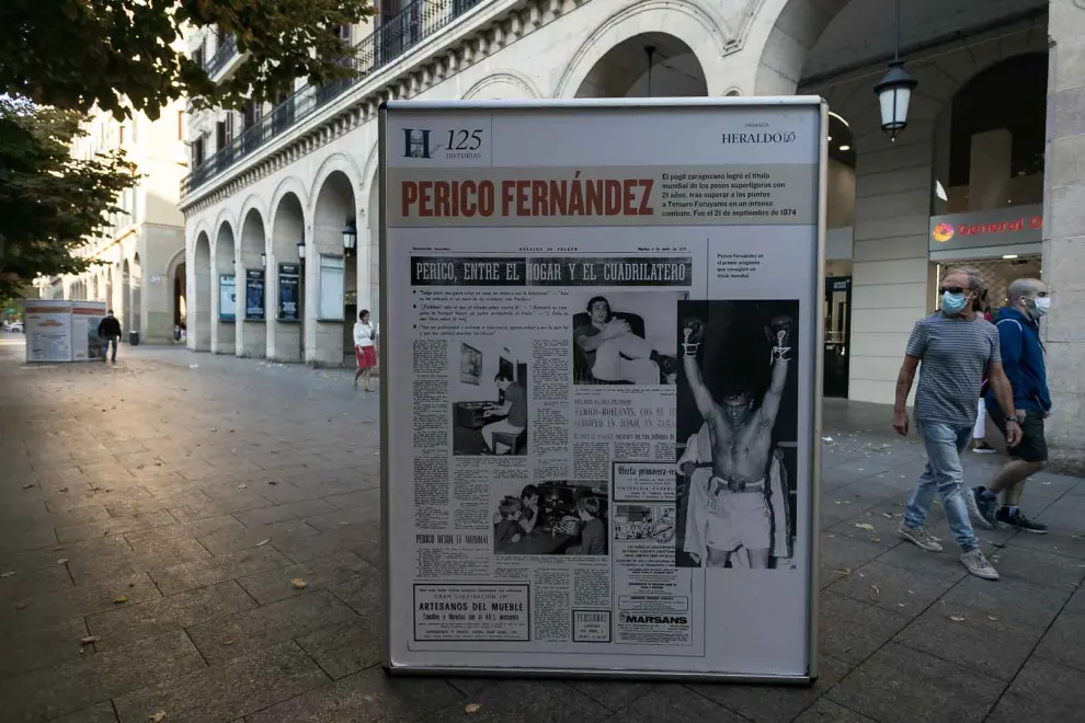 Una exposición en el paseo de la Independencia muestra algunas de las pequeñas y grandes historias recogidas por HERALDO en sus 125 años de historia.