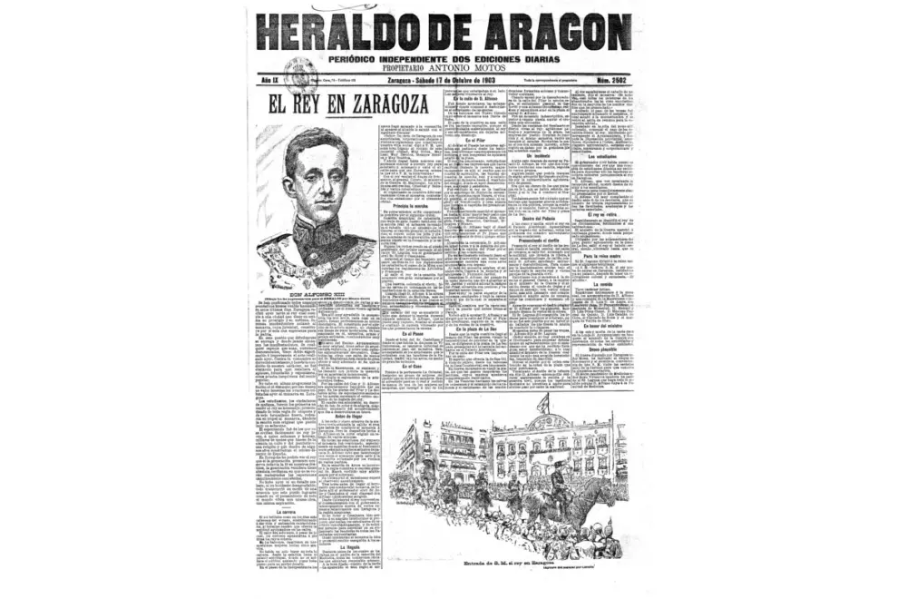 17.10.1903. Visita de Alfonso XIII a Zaragoza