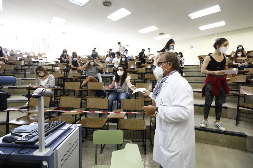 La Universidad de Zaragoza inicia el curso curso 2020-2021, en la imagen la facultad de Medicina