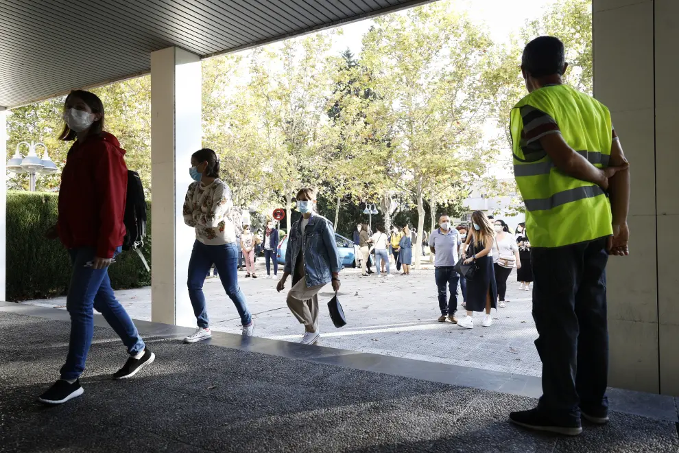 Oposiciones de Salud en Zaragoza pospuestas por la pandemia.