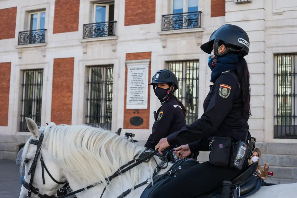 Primer día de estado de alarma en Madrid.