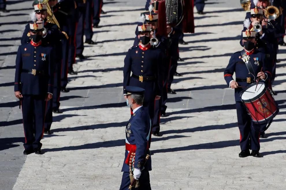 Los Reyes presiden un 12-O sin desfile militar.