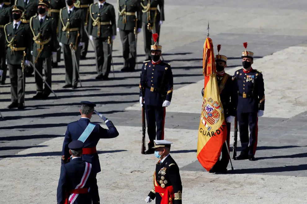 Los Reyes presiden un 12-O sin desfile militar.