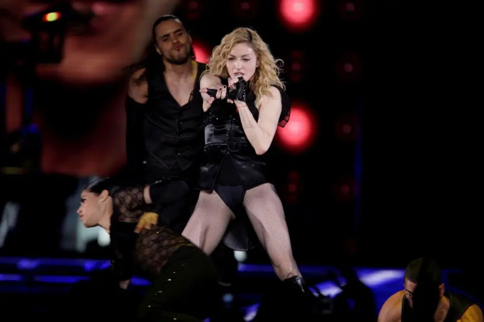 Concierto de Madonna en Zaragoza en 2009.