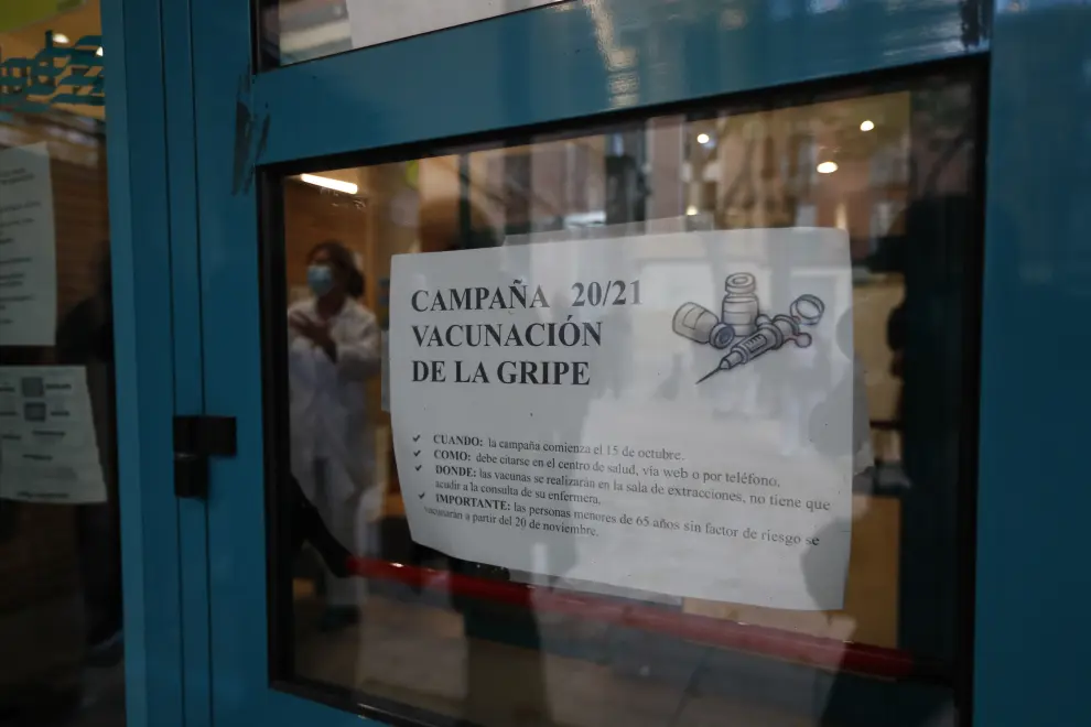 Inicio de la campaña de vacunación de la gripe en Aragón.