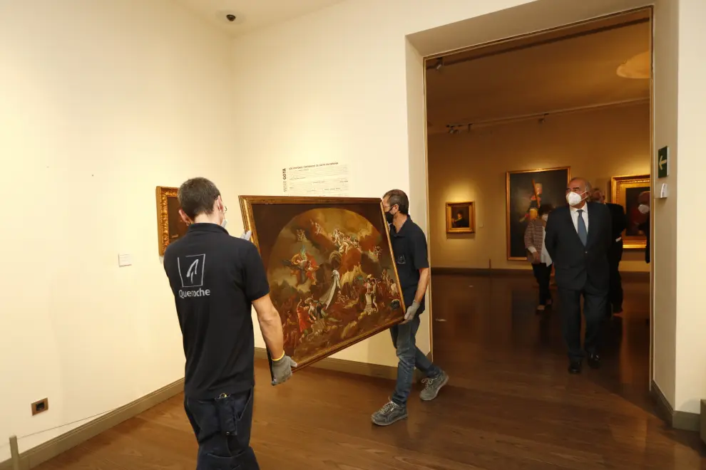 El Museo Goya expone ya en sus salas 'La construcción del templo del Pilar'.