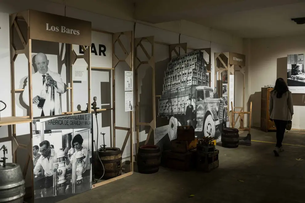 Foto de la exposición '120 años haciendo cerveza' de La Zaragozana