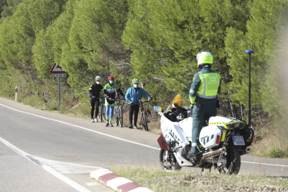 Foto de la quinta etapa de la Vuelta a España entre Huesca y Sabiñánigo