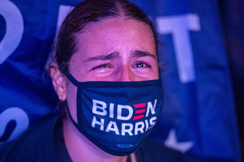 Joe Biden y Kamala Harris celebran haber ganado las elecciones a la Presidencia de Estados Unidos