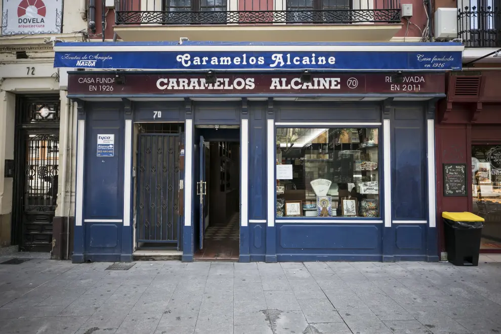 Caramelos Alcaine, en César Augusto desde 1926.