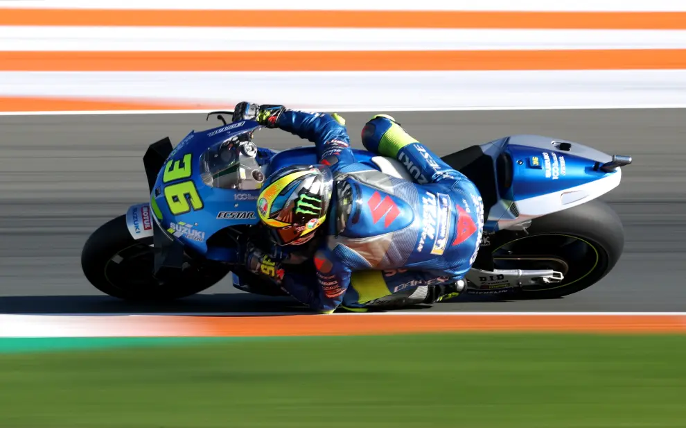 Joan Mir, nuevo campeón del mundo del moto GP, en el circuito de Cheste (Valencia).
