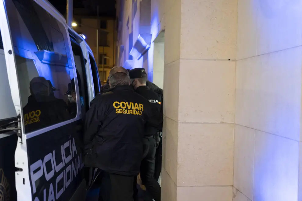 Traslado de los tres menores acusados de violar a una chica en Teruel