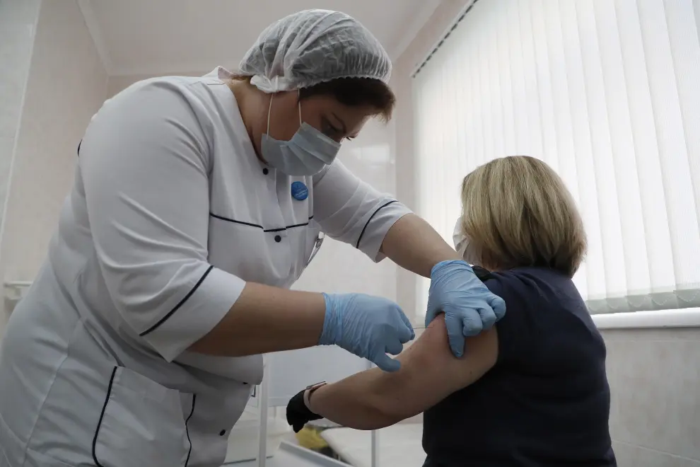 Comienza la campaña de vacunación de la covid en Moscú.