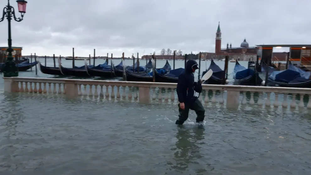Agua alta en Venecia