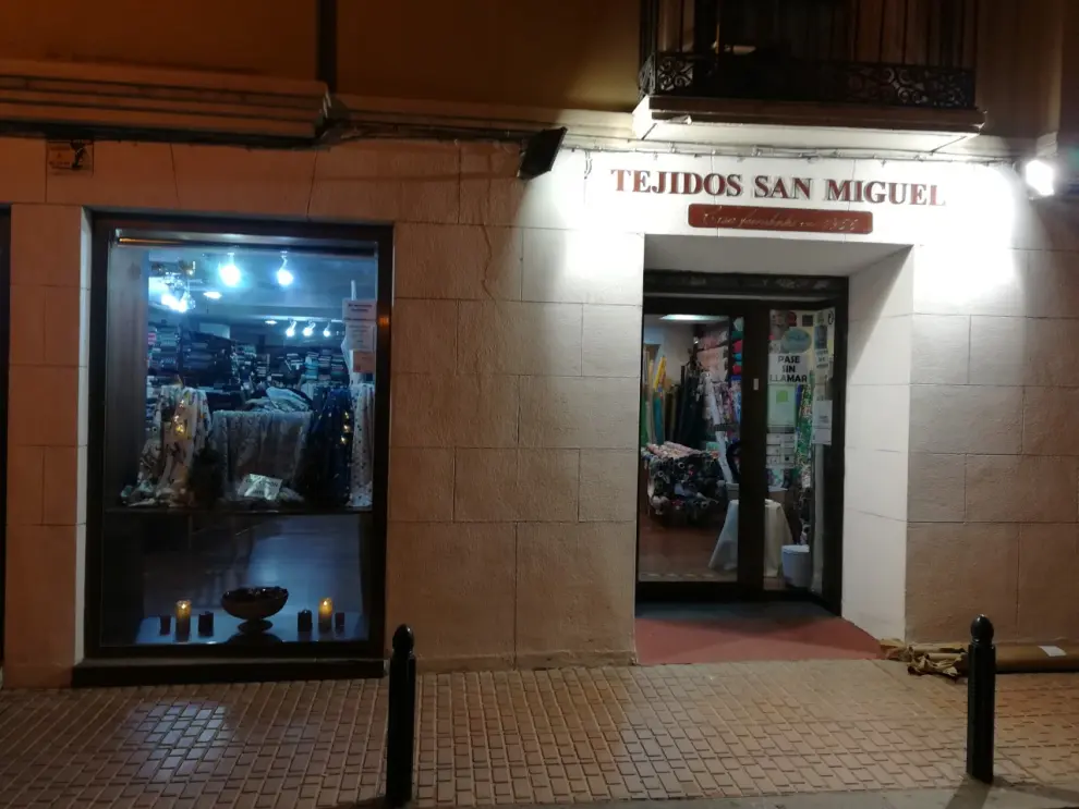 Tejidos San Miguel, en Zaragoza.