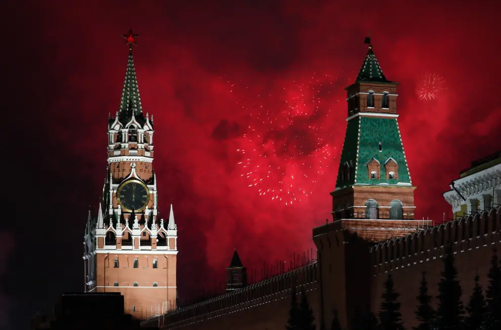 Fin de Año en la plaza Roja de Moscú