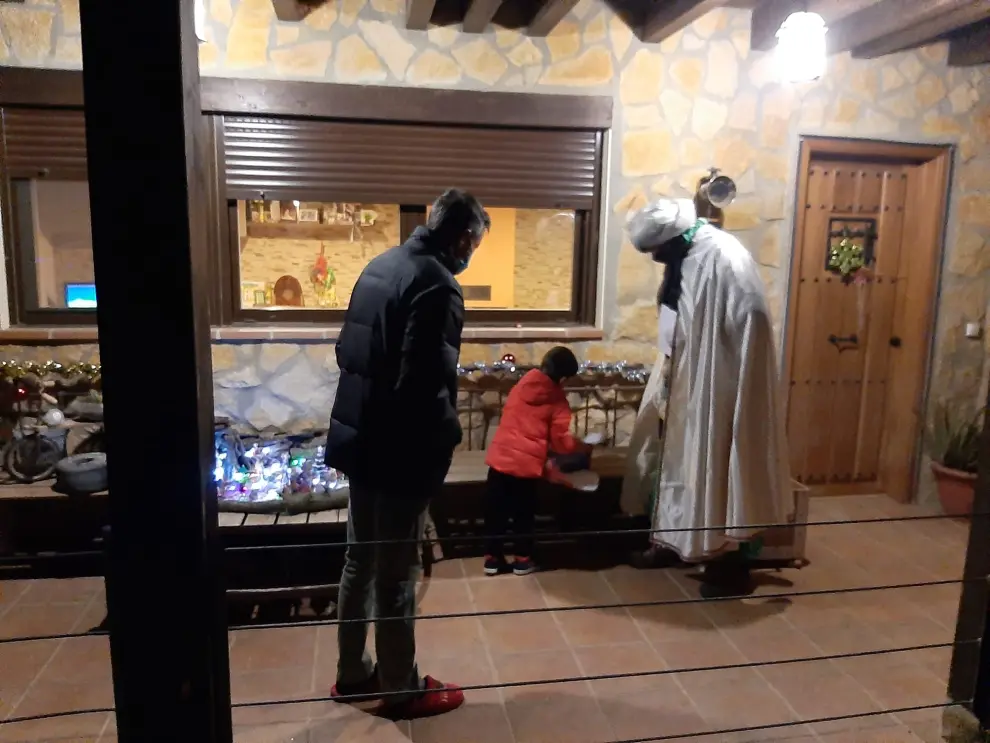 Discreta celebración de los Reyes Magos en Biscarrués, Piedramorrera y Erés