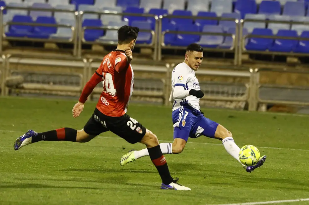 Durante la primera mitad contra el Logroñés el Real Zaragoza ha anotado un gol de penalti