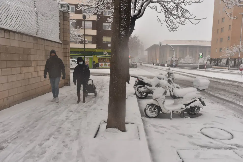 nevada Filomena en Zaragoza