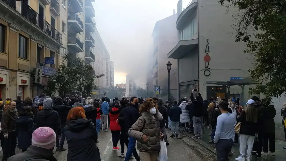 fuerte Explosión en Madrid