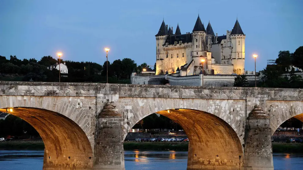 Castillo de Saumur sobre el río Loira
