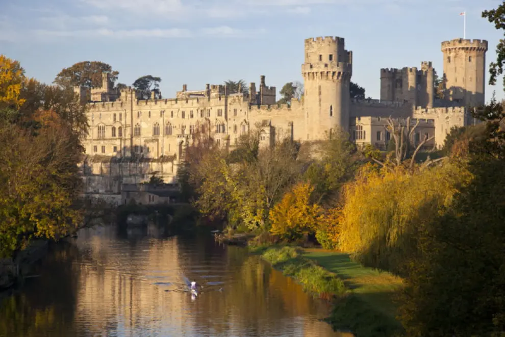 Castillo de Warwick sobre el río Avon
