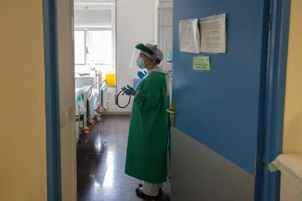 Hospital Obispo Polanco, planta Covid /27-01-20/foto:Javier Escriche[[[FOTOGRAFOS]]]