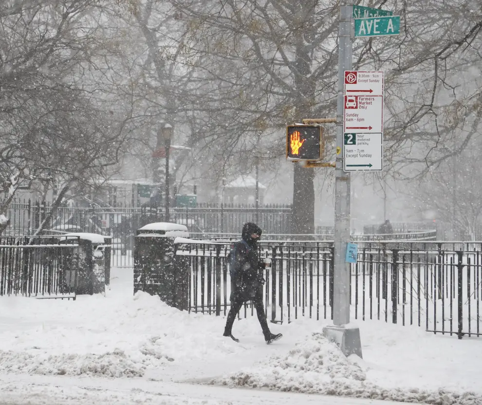 Snowstorm Hits New York, Northeast US
