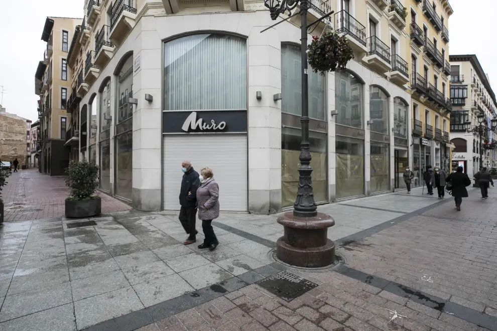 HERALDO .ES. Cierre de establecimientos en Calle Alfonso / 15-02-2021 / FOTO: GUILLERMO MESTRE[[[FOTOGRAFOS]]]