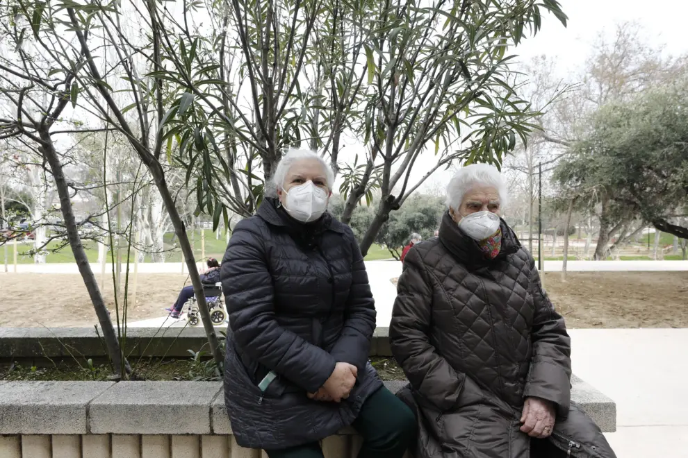 Vacunación a los mayores de 80 años en Zaragoza