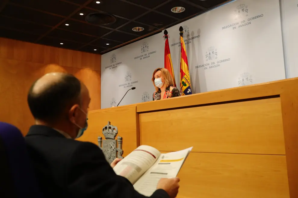 Rueda de prensa de la Delegada del Gobierno en Aragón