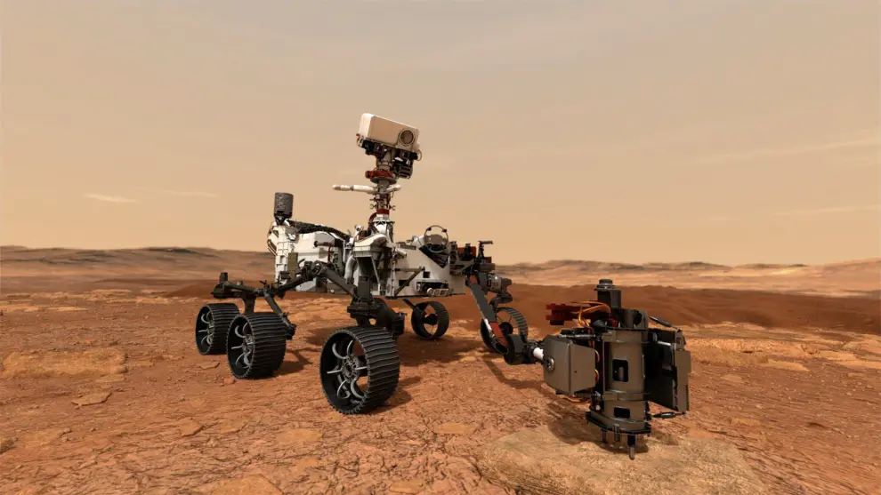 Perseverance rover uses its drill to collect a rock sample on Mars in this undated artistic conceptual illustration handout. NASA/JPL-Caltech/Handout via REUTERS    ATTENTION EDITORS - THIS IMAGE HAS BEEN SUPPLIED BY A THIRD PARTY. MANDATORY CREDIT[[[REUTERS VOCENTO]]] SPACE-EXPLORATION/MARS