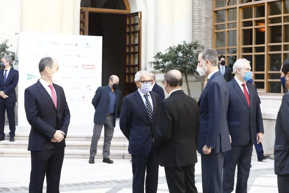 El Rey Felipe VI preside la cumbre de la CEOE en Aragón