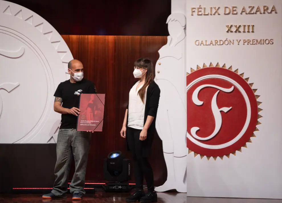 XXIII Gala de entrega del Galardón y Premios Félix de Azara, celebrada en el salón de actos de la DPH.