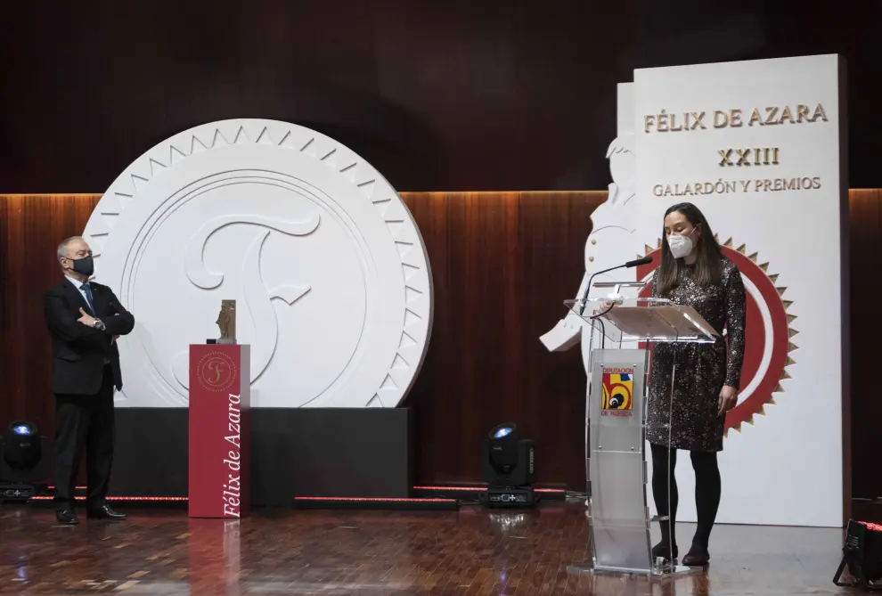 XXIII Gala de entrega del Galardón y Premios Félix de Azara, celebrada en el salón de actos de la DPH.
