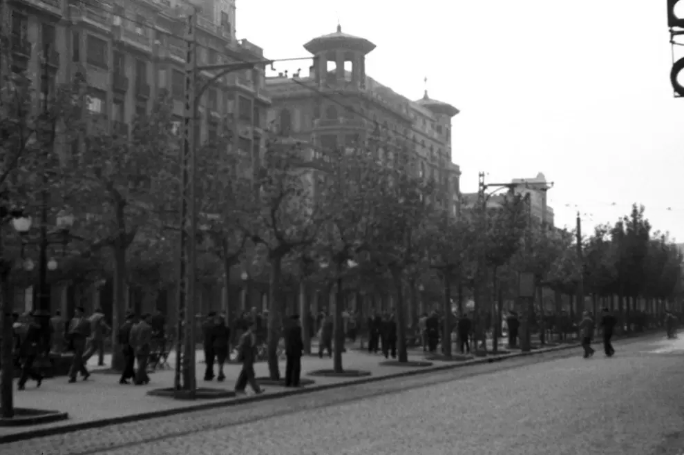 Fotos antiguas del Paseo de la Independencia de Zaragoza