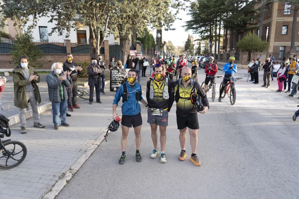Los atletas de la Ruta por la Dignidad llegan a Teruel
