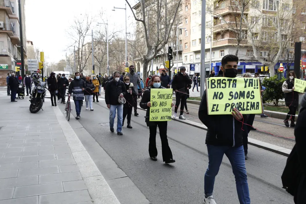 La manifestación ha recorrido buena parte del centro de Zaragoza.