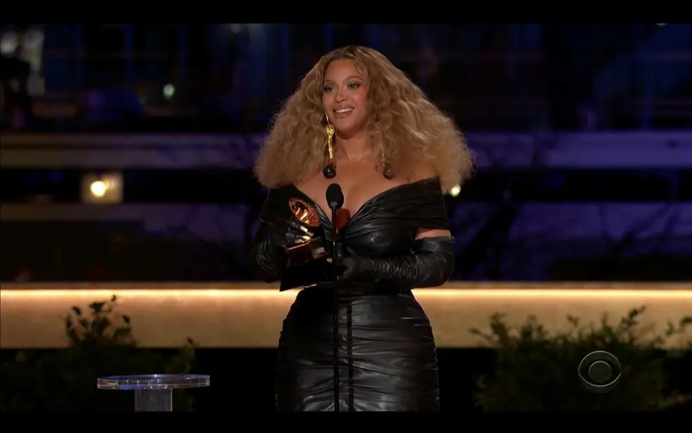 Beyonce wins the Grammy for Best R&B Performance for Black AWARDS-GRAMMYS/