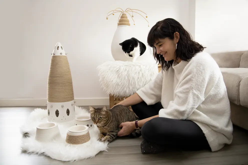 Mobiliario para gatos e Sara Monge.