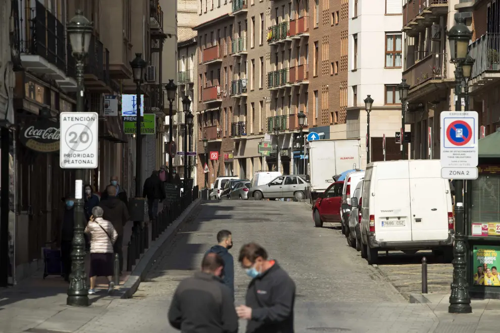 Estado de la calle Predicadores de Zaragoza