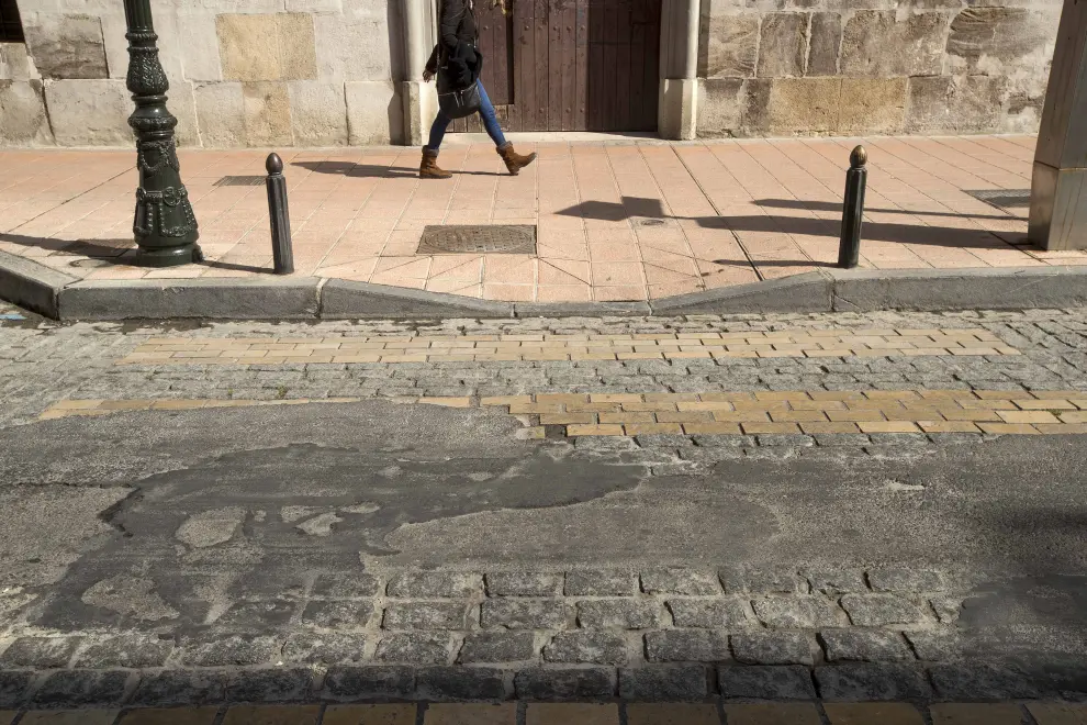 Estado de la calle Predicadores de Zaragoza