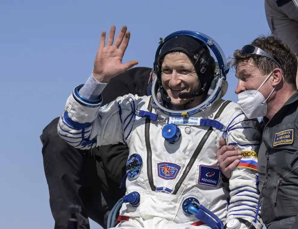 Expedition 64 Soyuz Landing in Kazakhstan