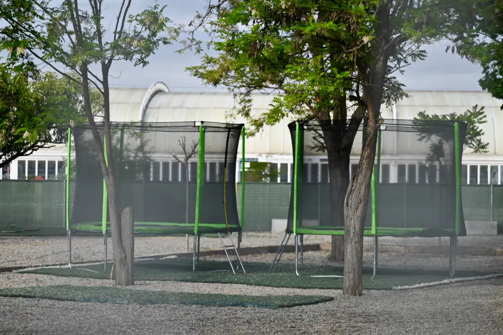 La nueva zona infantil en el Parque Deportivo Ebro.