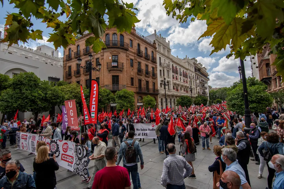 Manifestación de este 1 de Mayo en Sevilla