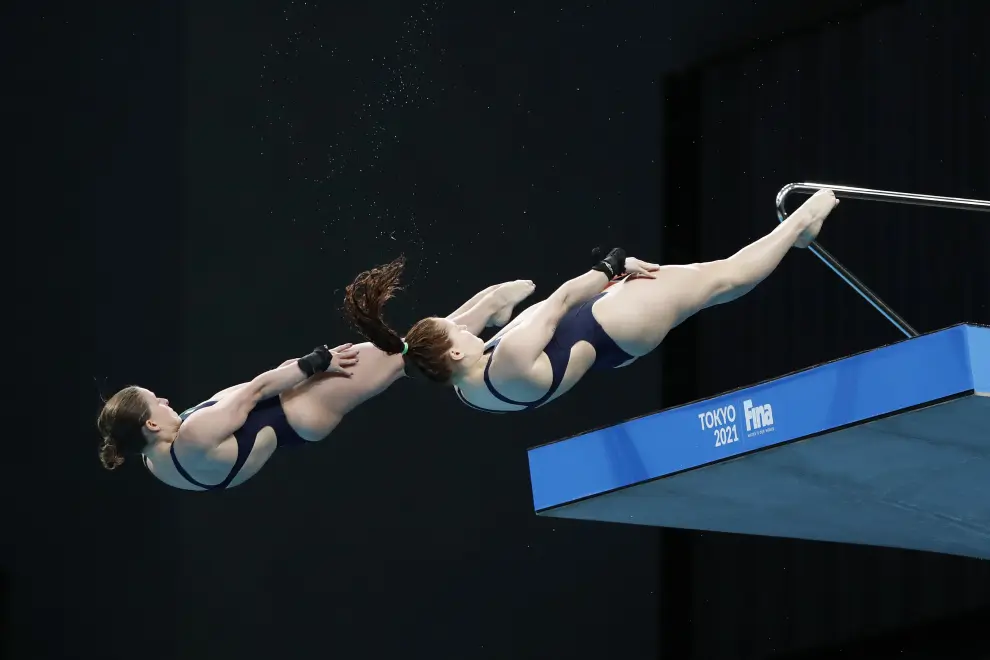 Saltos de trampolín para buscar plaza en las Olimpiadas de Tokio.