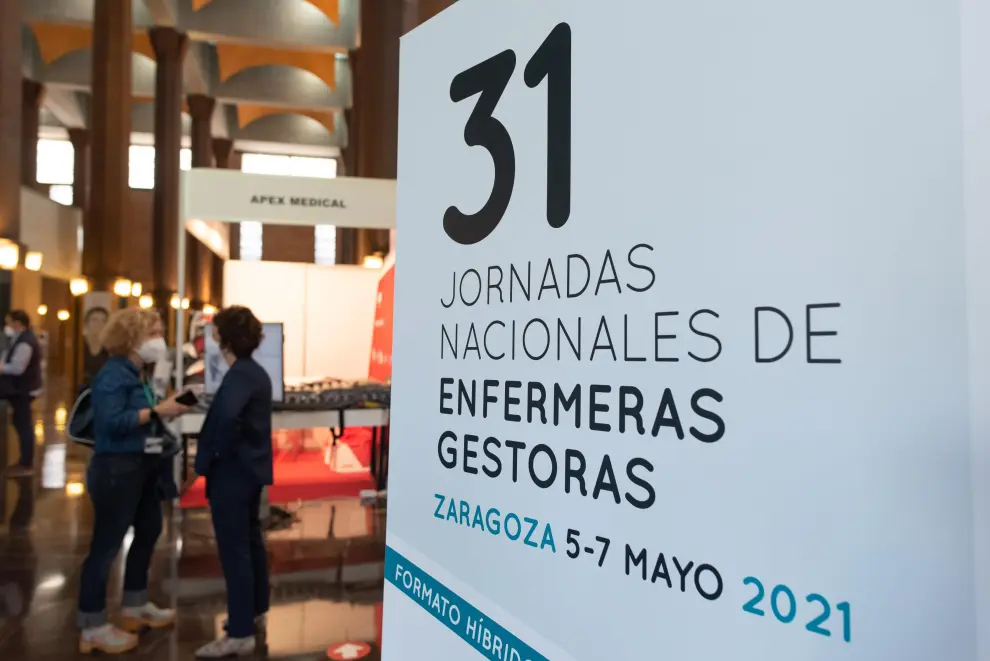150 profesionales de la enfermería se dan cita hasta mañana en el Auditorio de Zaragoza. Es el primer congreso semipresencial desde que comenzó la pandemia.