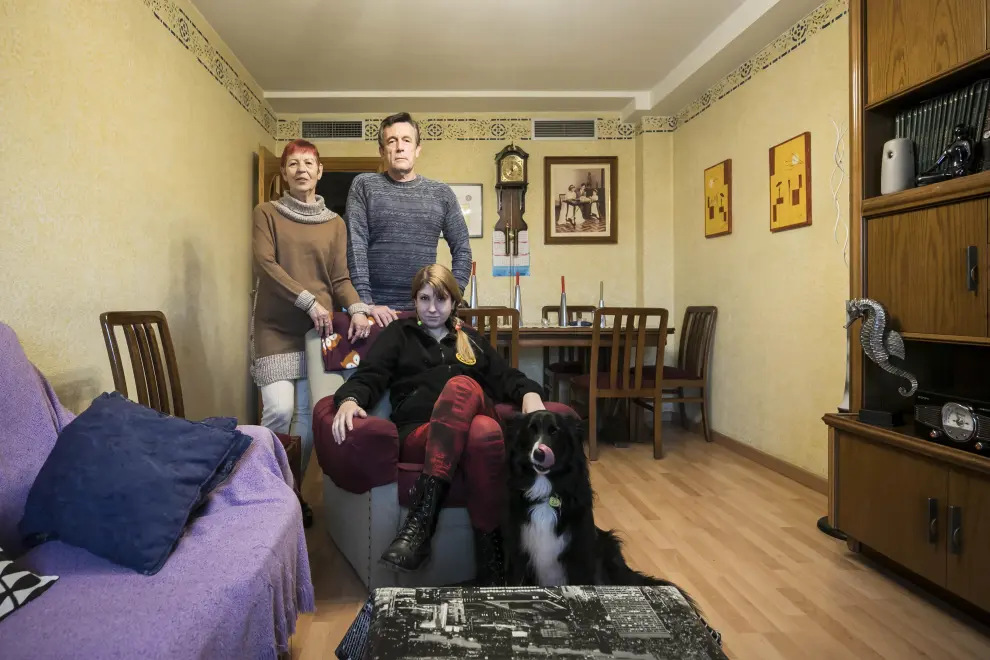 Durante los primeros momentos del confinamiento, Paula compartió la vivienda con sus padres y sus mascotas.