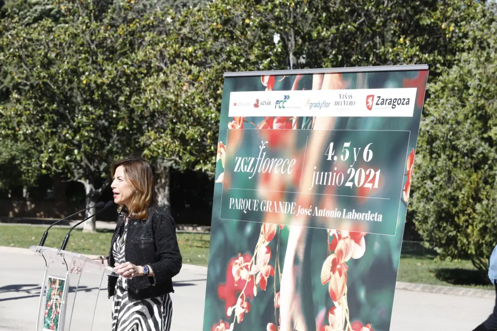 Presentación de 'ZGZ Florece' en el Parque Grande de Zaragoza
