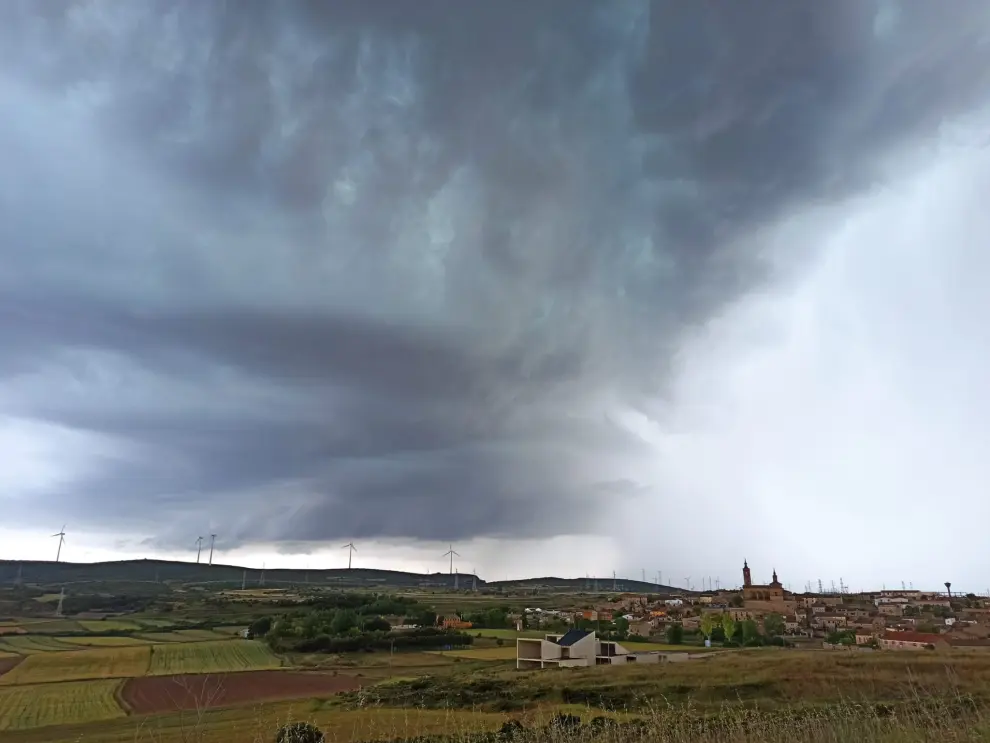Aragón es un territorio muy propicio para la formación de tormentas.